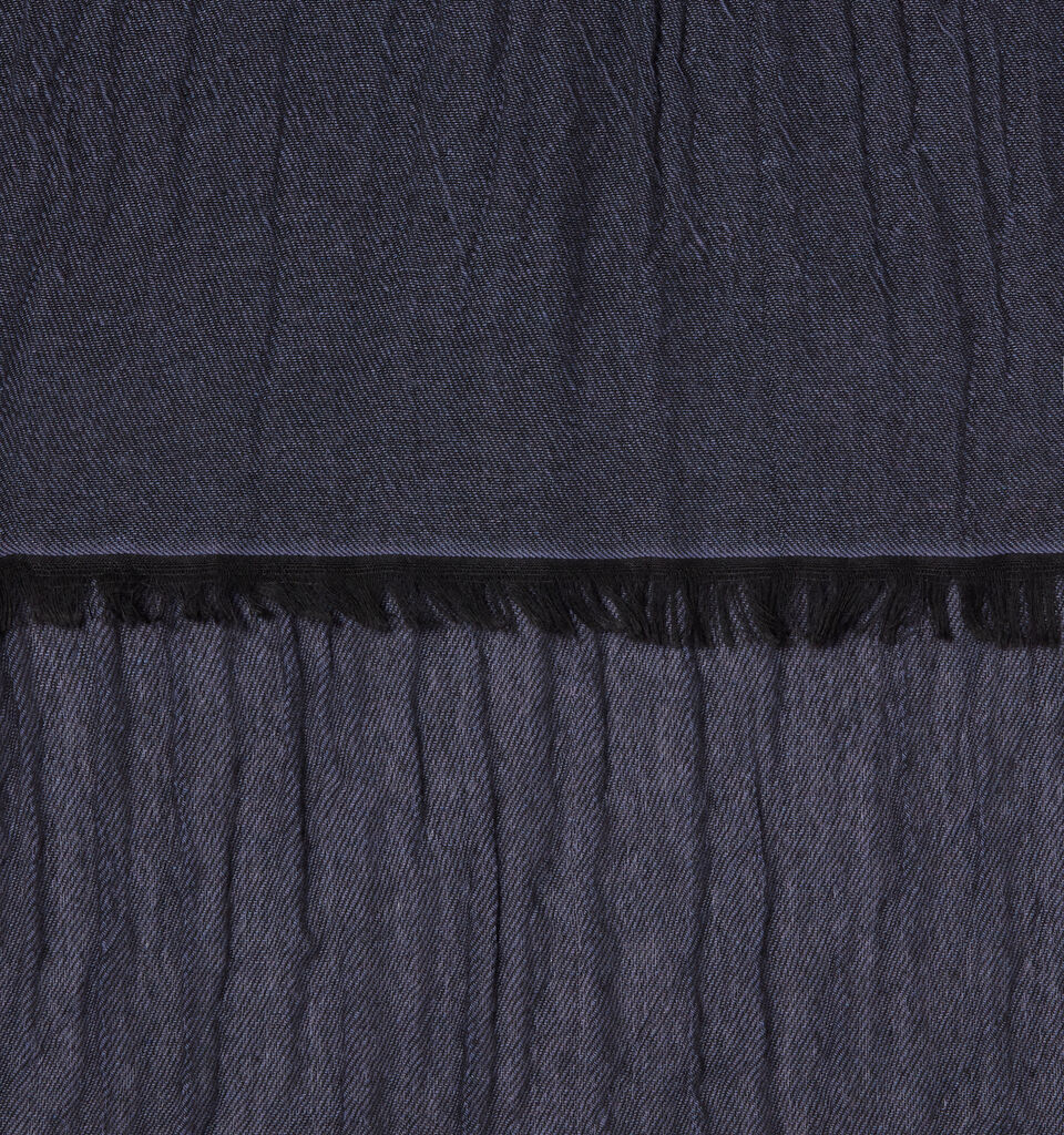 Yarn dyed scarf - null - Dark Gray | Sisley image number 2